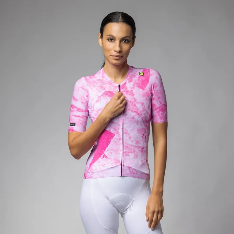 Maglia donna Ale PR-E Marble - Fucsia