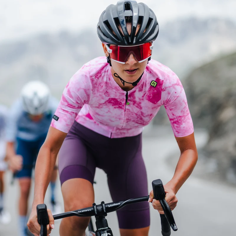 Maglia donna Ale PR-E Marble - Fucsia
