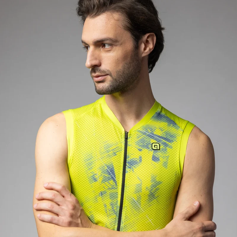 Maglia senza maniche Ale PR-E Mirror - Giallo