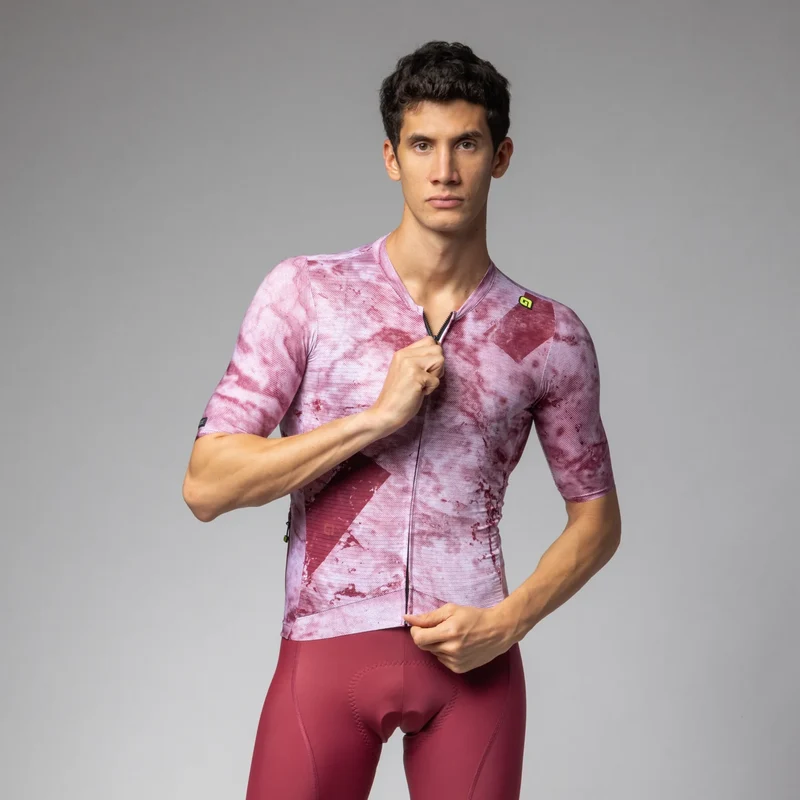 Maglia Ale PR-E Marble - Rosso