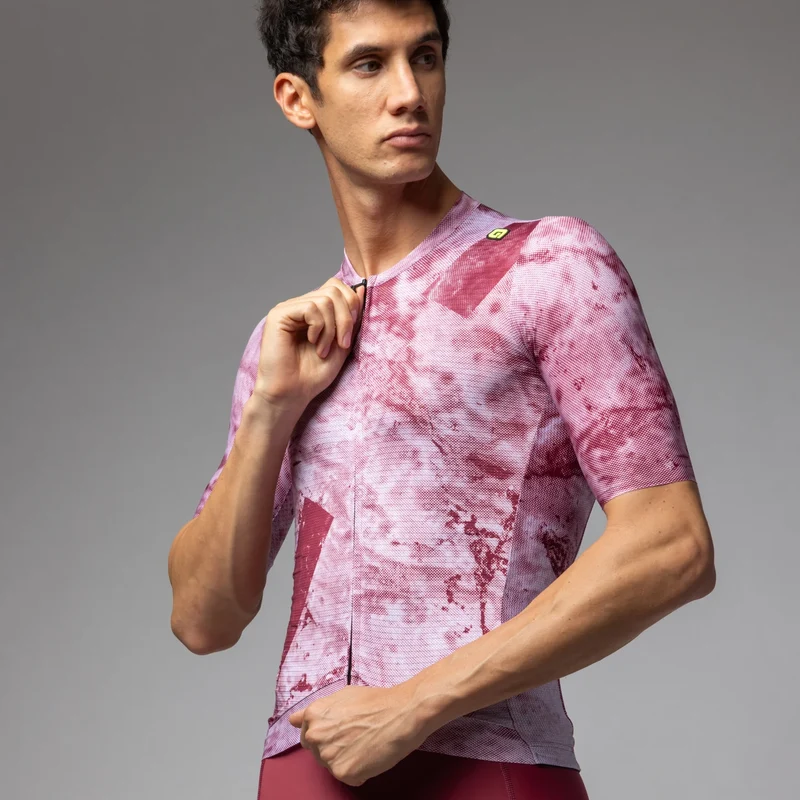 Maglia Ale PR-E Marble - Rosso