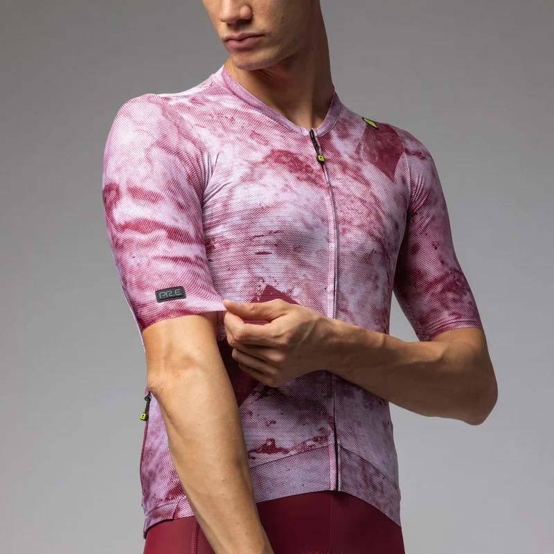 Maglia Ale PR-E Marble - Rosso