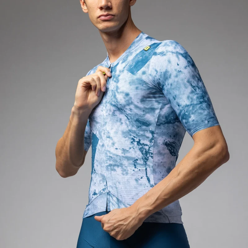 Maglia Ale PR-E Marble - Blu