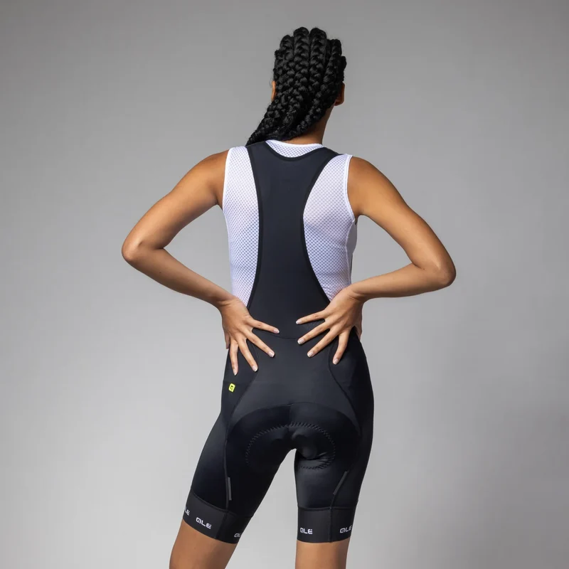 Salopette donna Ale PR-E Strada 2.0 2025 - Nero bianco