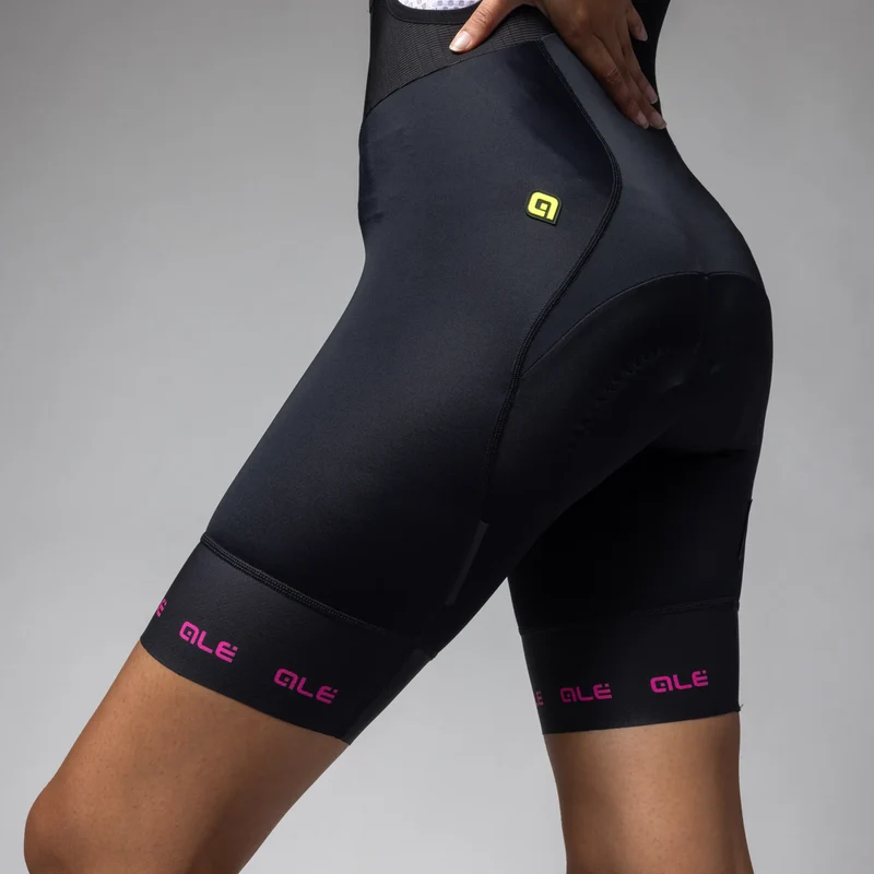 Salopette donna Ale PR-E Strada 2.0 2025 - Nero fucsia