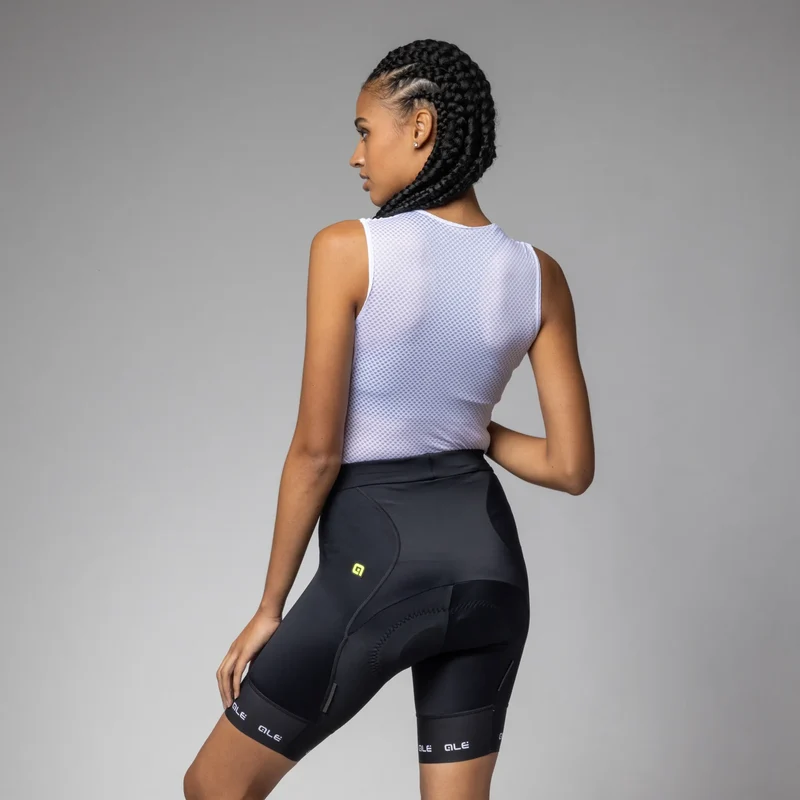 Pantaloncini donna Ale PR-E Strada 2.0 2025 - Nero bianco