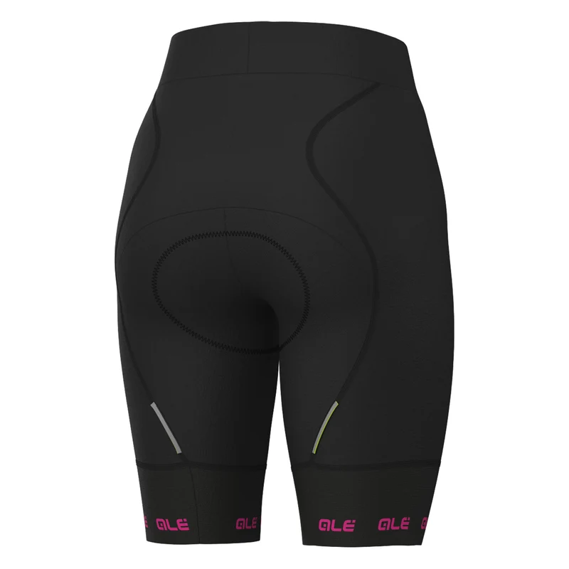 Pantaloncini donna Ale PR-E Strada 2.0 2025 - Nero fucsia