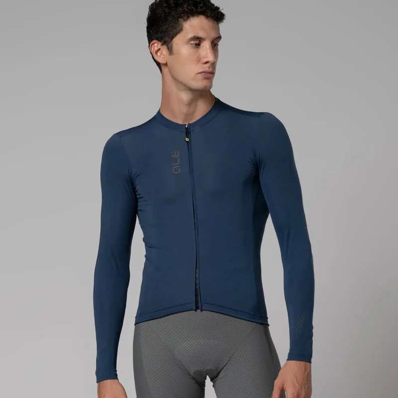 Maglia maniche lunghe Ale Pragma Color Block - Blu chiaro