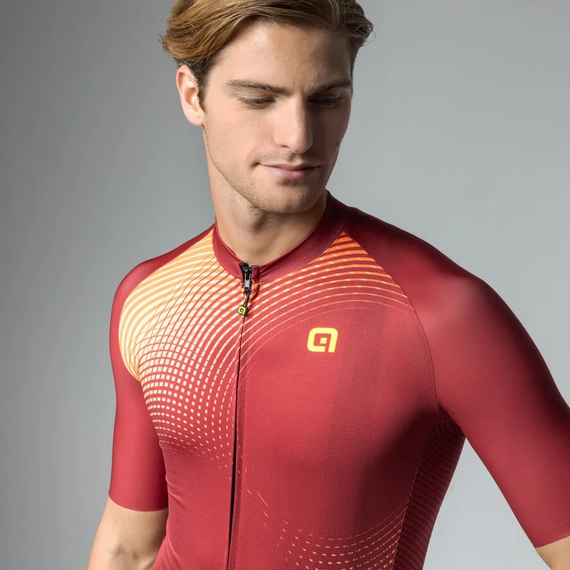 Maglia Ale Pragma Optical - Bordeaux
