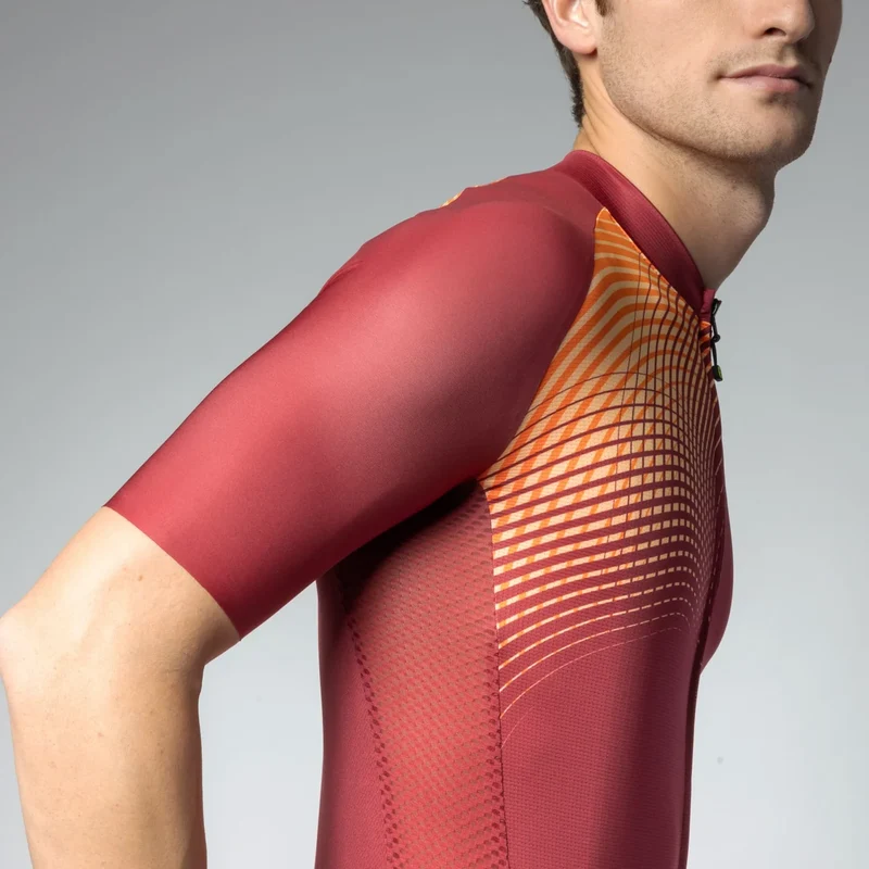 Maglia Ale Pragma Optical - Bordeaux