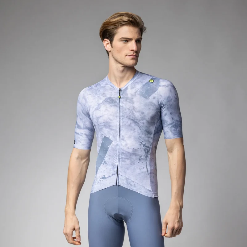 Maglia Ale PR-E Marble - Azzurro
