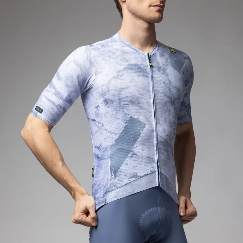 Maglia Ale PR-E Marble - Azzurro