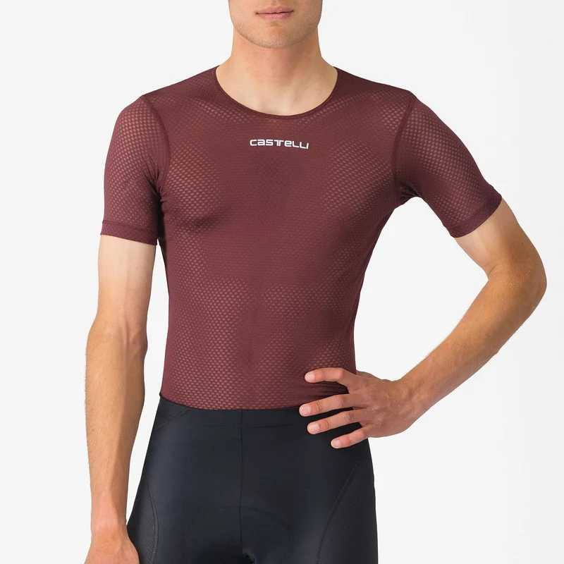 Maglia intima Castelli Pro Mesh 2.0 - Bordeaux scuro