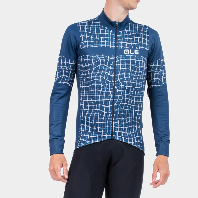 Maglia maniche lunghe Ale Solid Wall - Petrolio