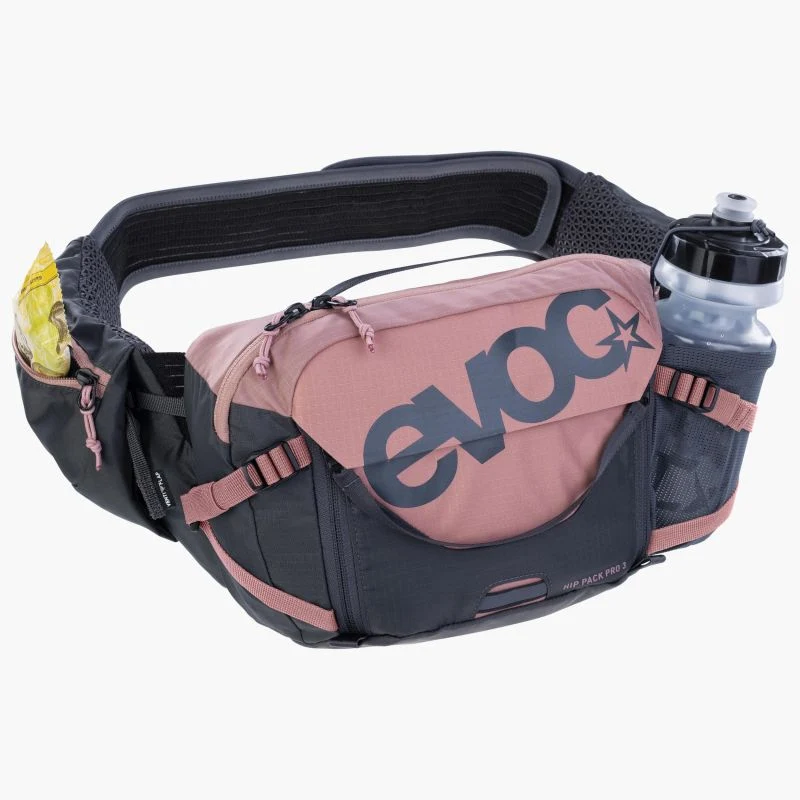 Marsupio Evoc Hip Pack Pro 3 + Hydration Bladder 1.5 - Grigio rosa