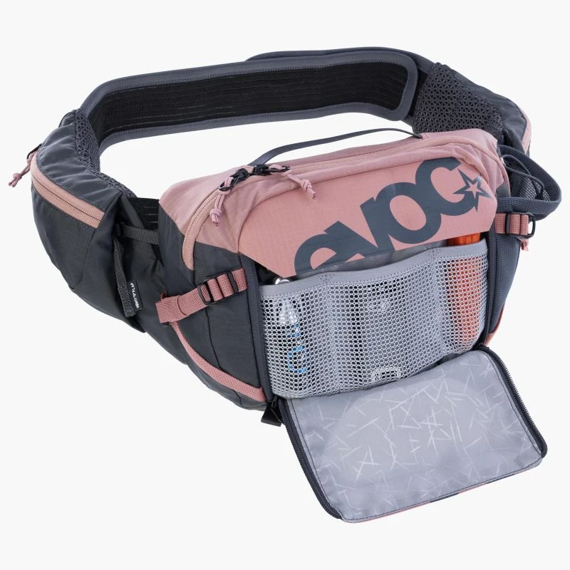 Marsupio Evoc Hip Pack Pro 3 + Hydration Bladder 1.5 - Grigio rosa