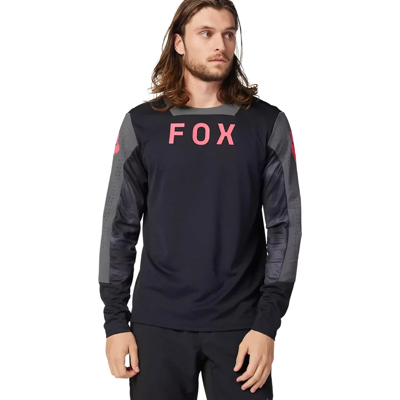 Maglia maniche lunghe Fox Defend Taunt - Nero