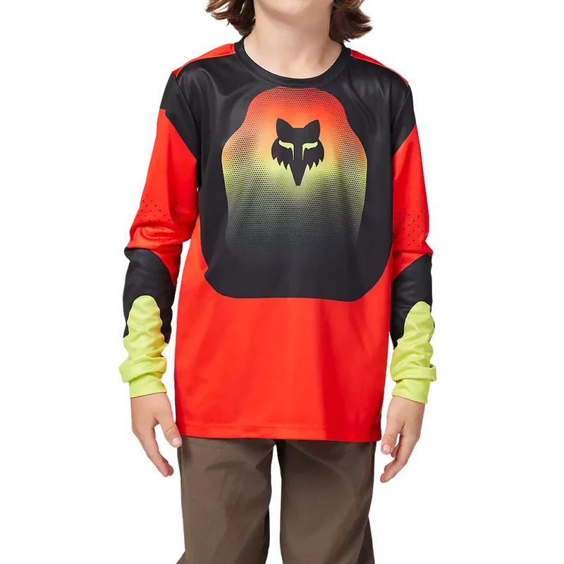 Maglia manica lunga bambino Fox Ranger Revise - Rosso