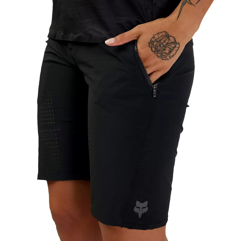 Pantaloncini Fox mtb donna Flexair - Nero nero