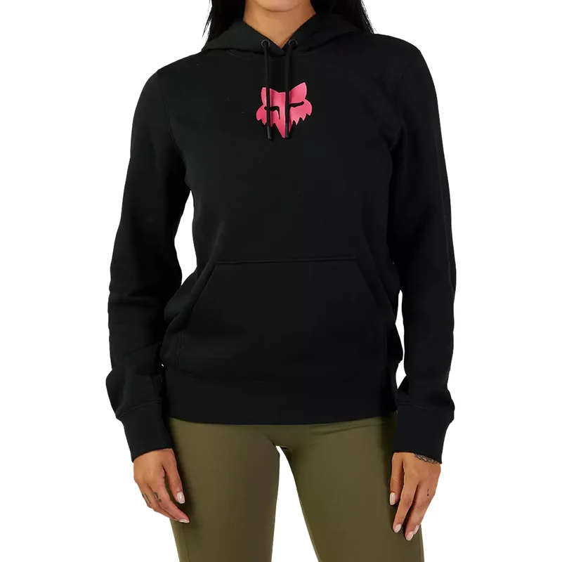 Felpa donna Fox Head - Nero rosa