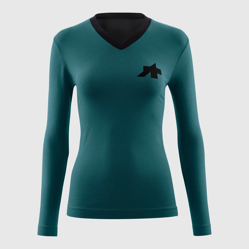 Maglia donna Assos maniche lunghe Tactica Tech T5 - Verde
