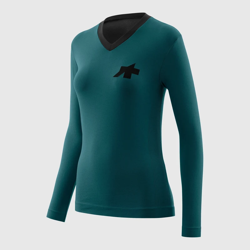 Maglia donna Assos maniche lunghe Tactica Tech T5 - Verde