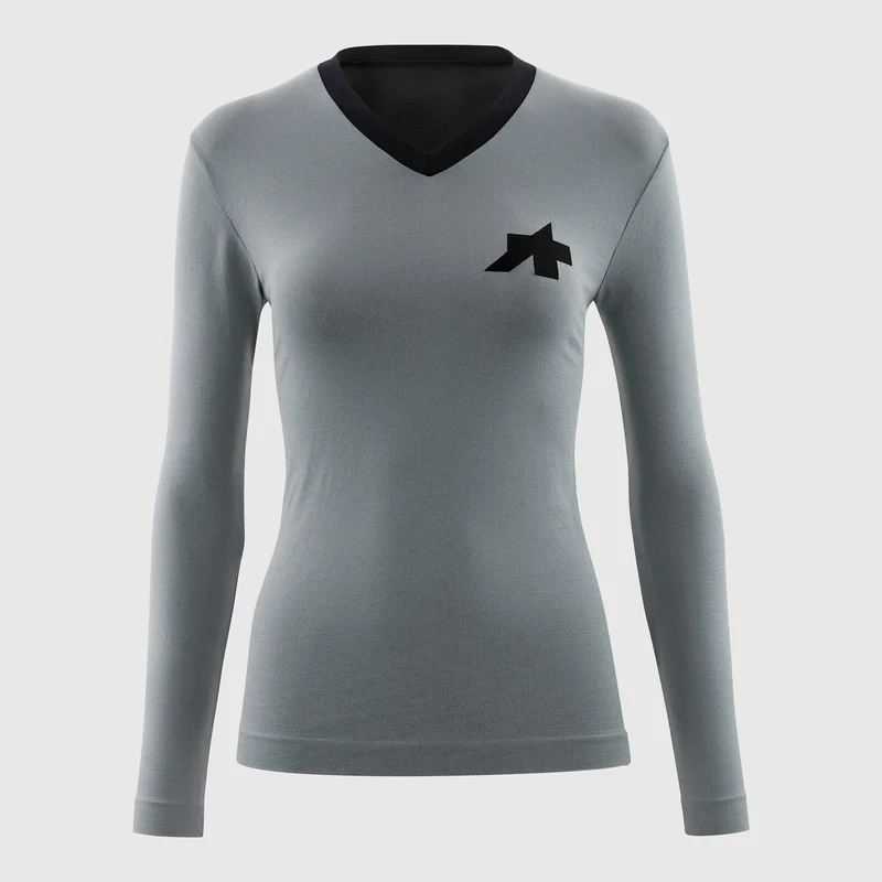 Maglia donna Assos maniche lunghe Tactica Tech T5 - Grigio