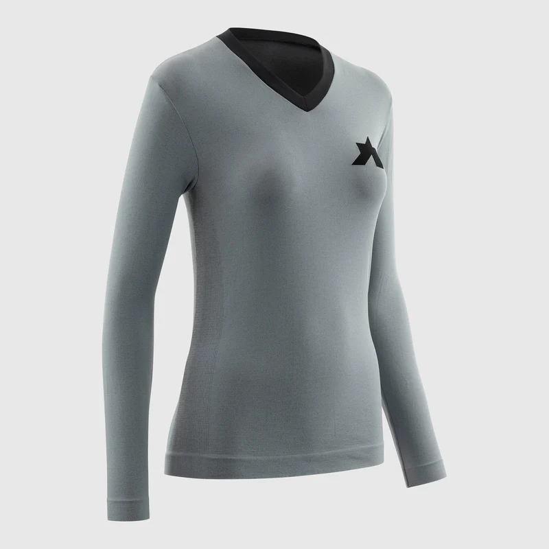 Maglia donna Assos maniche lunghe Tactica Tech T5 - Grigio