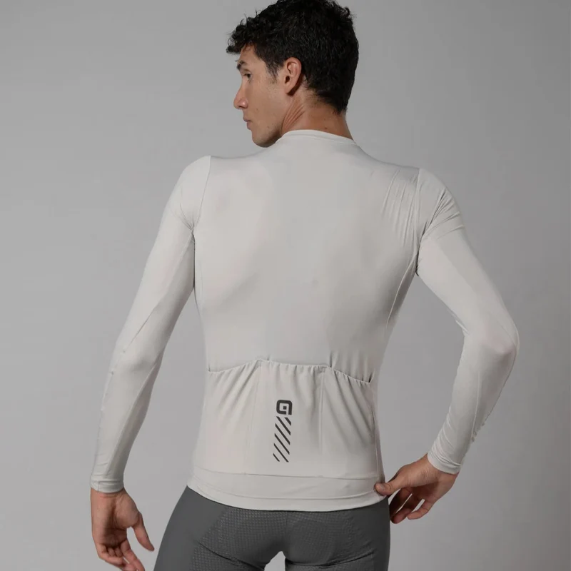 Maglia maniche lunghe Ale Pragma Color Block - Grigio chiaro