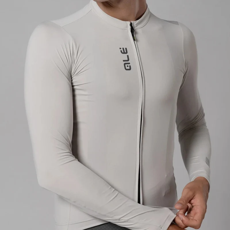 Maglia maniche lunghe Ale Pragma Color Block - Grigio chiaro