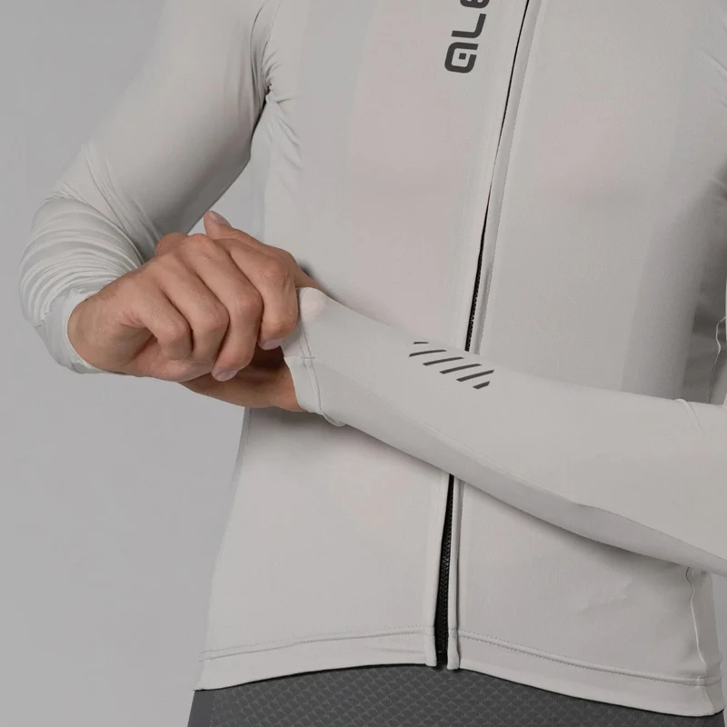 Maglia maniche lunghe Ale Pragma Color Block - Grigio chiaro
