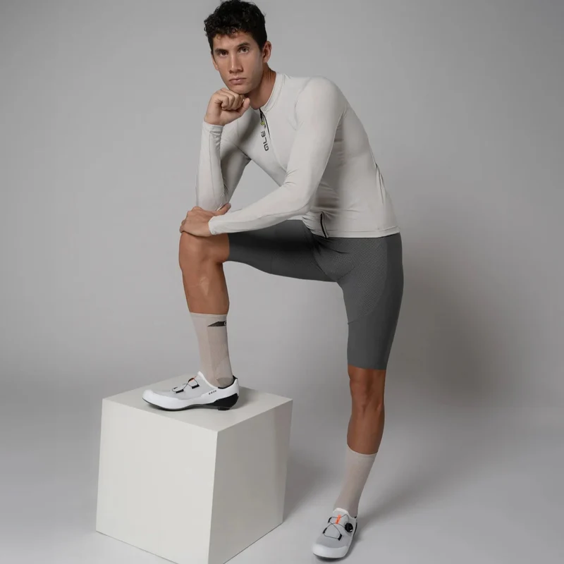 Maglia maniche lunghe Ale Pragma Color Block - Grigio chiaro