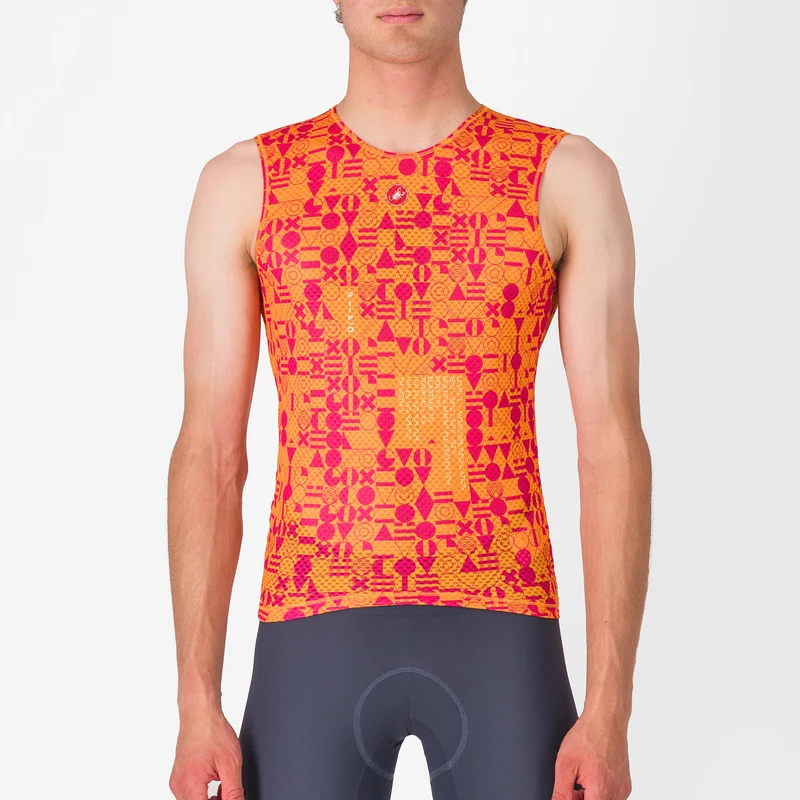 Maglia intima senza maniche Castelli Espresso R-A/D - Arancio chiaro