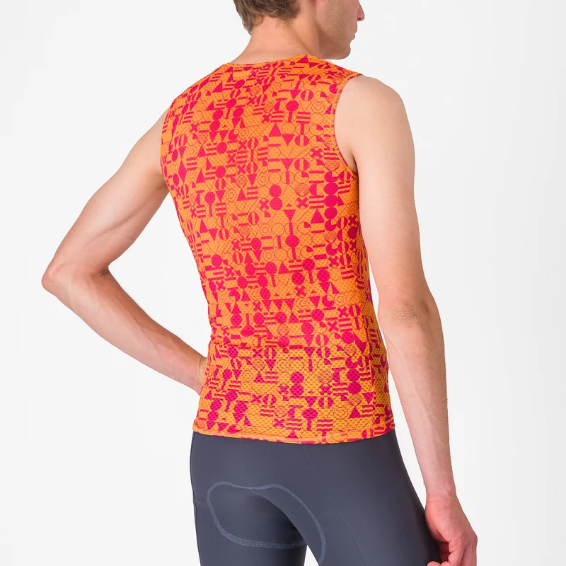 Maglia intima senza maniche Castelli Espresso R-A/D - Arancio chiaro