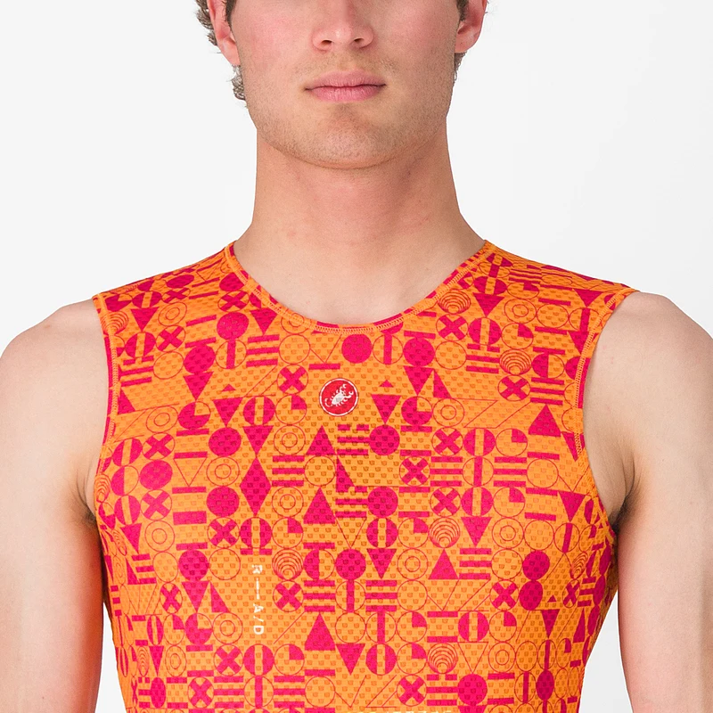 Maglia intima senza maniche Castelli Espresso R-A/D - Arancio chiaro