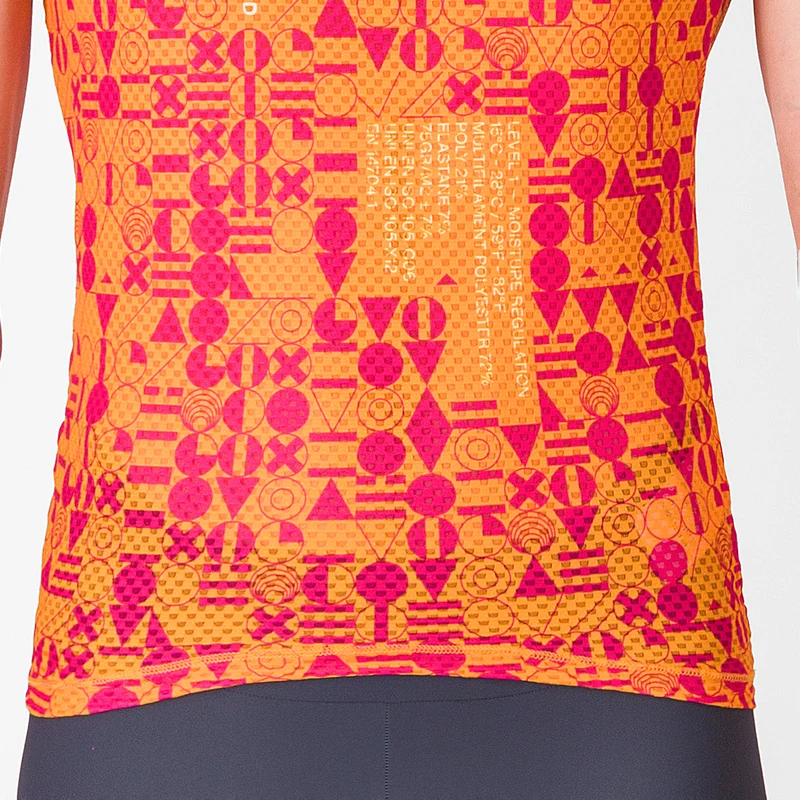 Maglia intima senza maniche Castelli Espresso R-A/D - Arancio chiaro