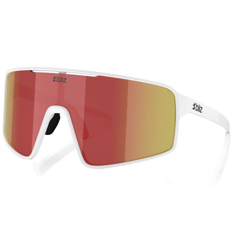Occhiali Bliz P001 - Matt White Brown W Red Mirror