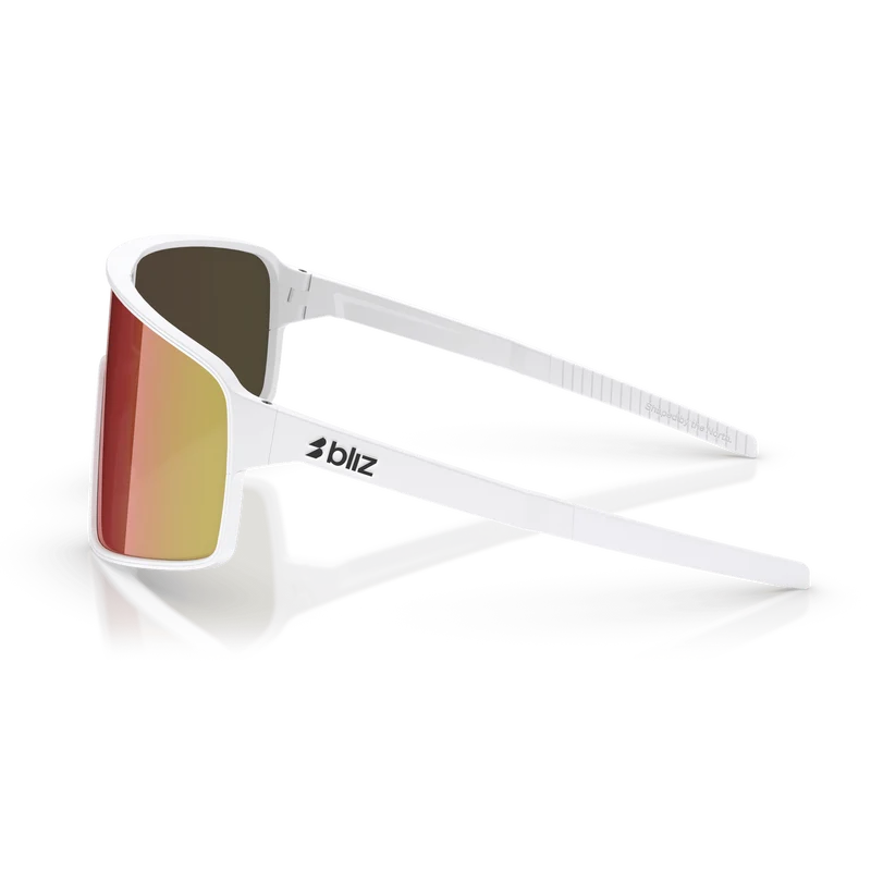 Occhiali Bliz P001 - Matt White Brown W Red Mirror
