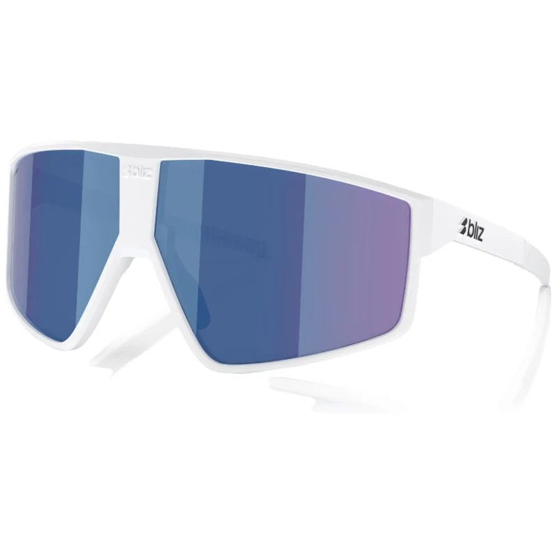 Occhiali Bliz P002 - Matt White Smoke W Blue Multi