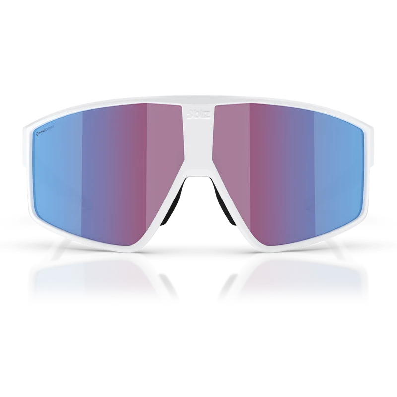 Occhiali Bliz P002 - Matt White Rose-Violet Mirror Blue