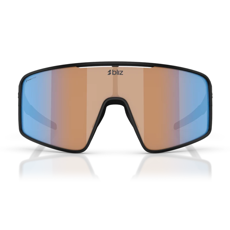 Occhiali Bliz P001 - Matt Black Coral-Orange Mirror Blue