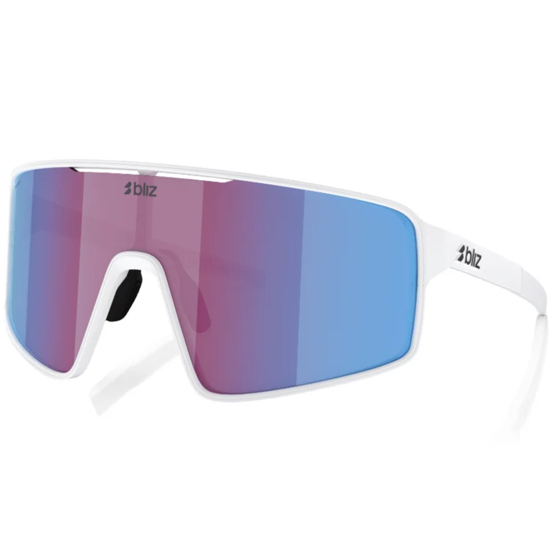 Occhiali Bliz P001 - Matt White Rose-Violet Mirror Blue