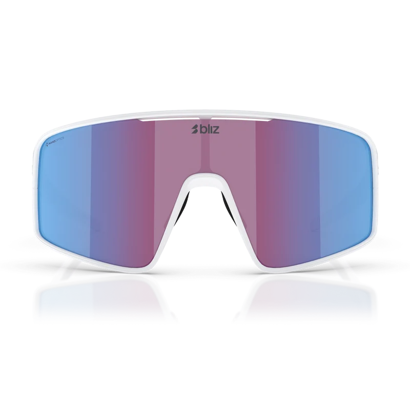 Occhiali Bliz P001 - Matt White Rose-Violet Mirror Blue