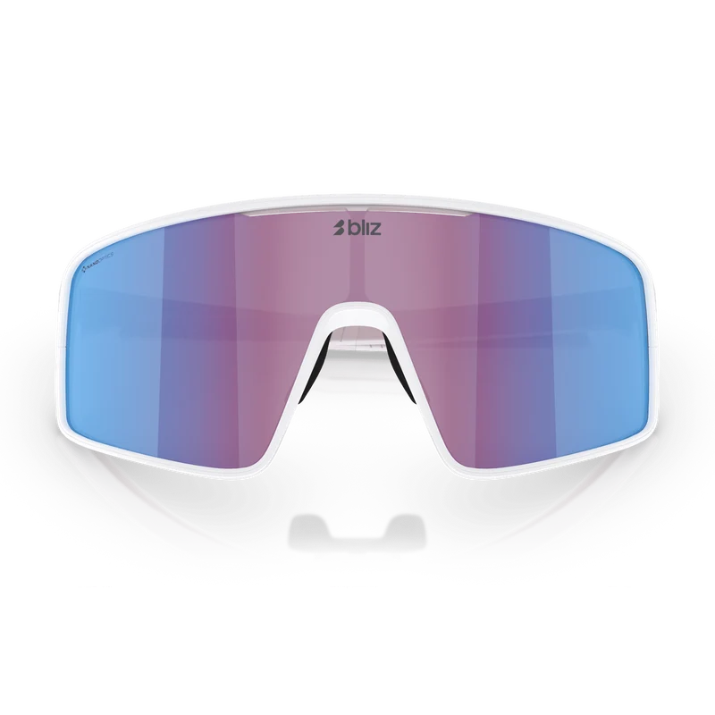 Occhiali Bliz P001 - Matt White Rose-Violet Mirror Blue