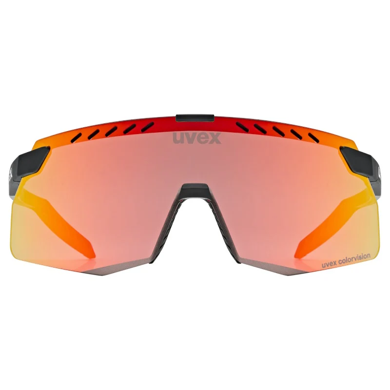 Occhiali Uvex Pace Stage S CV - Black Matt Mirror Red