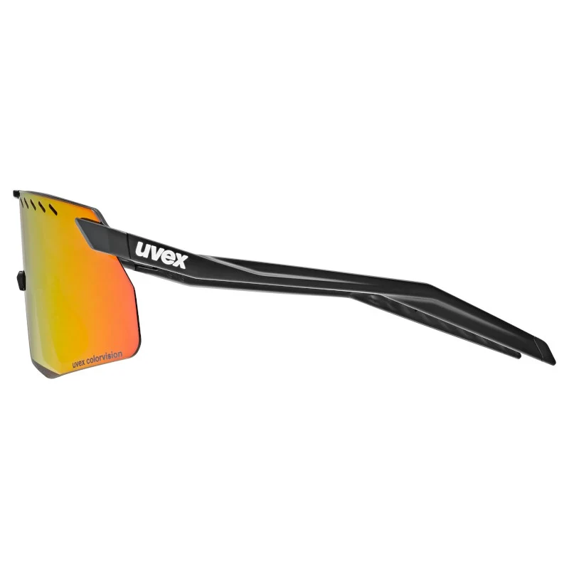 Occhiali Uvex Pace Stage S CV - Black Matt Mirror Red