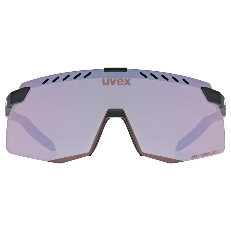Occhiali Uvex Pace Stage S CV - Black Matt Mirror pink