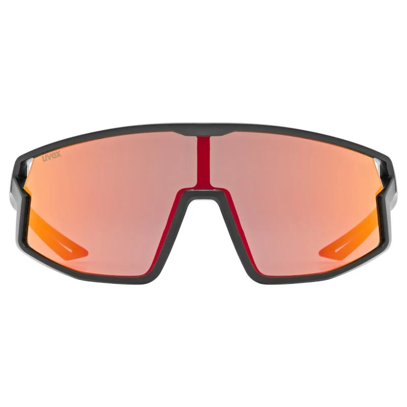 Occhiali Bambino Uvex Skyryse - Black matt Mirror Red