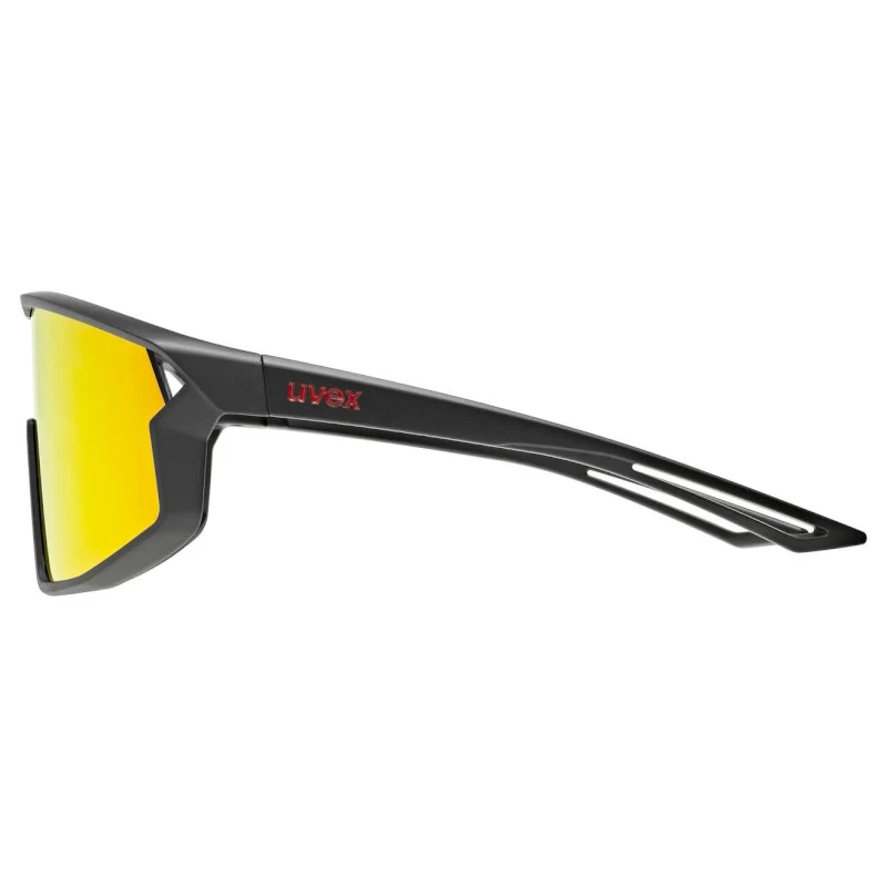 Occhiali Bambino Uvex Skyryse - Black matt Mirror Red