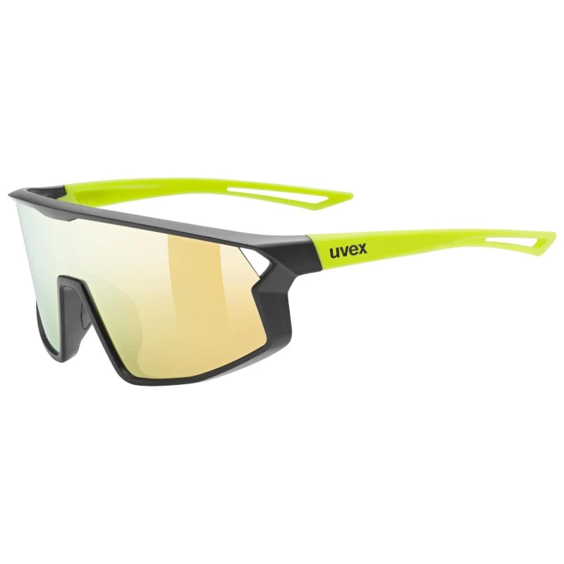 Occhiali Bambino Uvex Skyryse - Black yellow Mirror yellow
